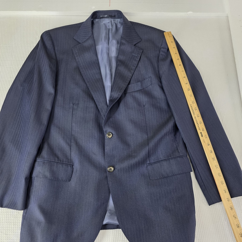 Suitsupply 112 AB10 Navy Wool Blazer 46R | Vitale Barberis Canonico Italy 110s - Picture 9 of 16